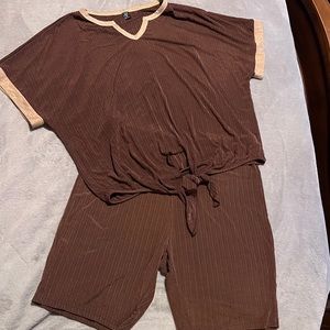2 Piece Tights and Tied Top